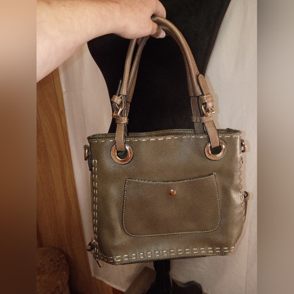 Simply Noelle Olive Shoulder Bag